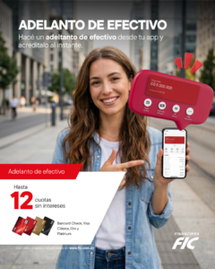 Adelanto de efectivo hasta 12 cuotas sin intereses