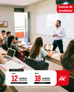 Hasta 12 y 18 cuotas sin intereses – Centros de enseñanzas