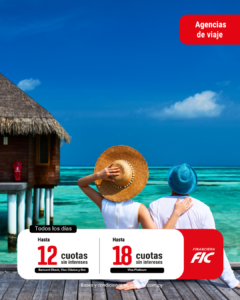 Hasta 12 y 18 cuotas sin intereses – Agencias de viajes
