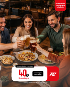 Ahorrá con FIC en Restaurantes, Confiterías y Heladerías.