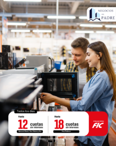 12 y 18 cuotas sin intereses – Negocios del Padre