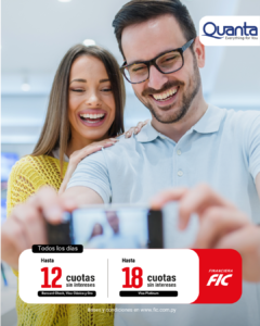 Hasta 12 y 18 cuotas sin intereses con Quanta
