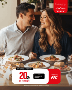 Ahorrá de lunes a viernes con FIC en Ribera Restó de AWA Resort