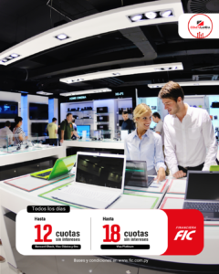 Hasta 12 y 18 cuotas sin intereses con Compulandia