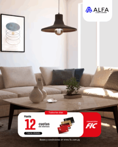 Hasta 12 cuotas sin intereses en ALFA LIVING PY