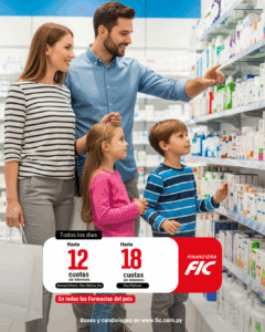 Hasta 12 y 18 cuotas sin intereses en Farmacias