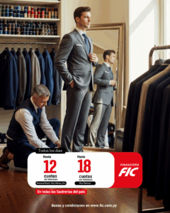 Hasta 12 y 18 cuotas sin intereses en Sastrerías