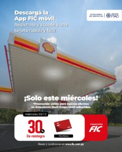 30% de ahorro en combustible en tu primera compra con TC- EESS Shell Grupo MAO