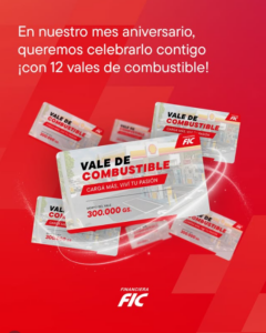 ¡Te regalamos kilómetros y llenamos tu tanque por los 12 AÑOS FIC!